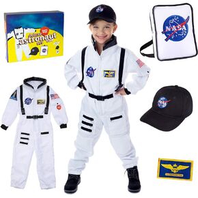 Born Toys 6-in-1 Kids' Dress Up & Pretend Play - Kids Costumes for Boys & Girls Ages 3-7 Washable Toddler Dress up Clothes w/Storage Box in Saudi Arabia