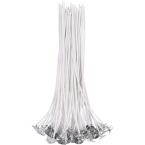 Harapu Cotton Candle Wick 8" Pre-Waxed Low Smoke Wick for Candle Making,Candle DIY, 50 Pcs in Kuwait