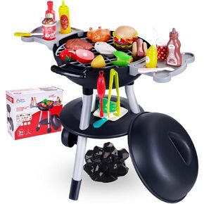 46 Pcs Cooking Toy Set, Kitchen Toy Set, Toy BBQ Grill Set, Little Chef Play, BBQ Toy Set for Kids, Grill Playset Interactive in Kuwait