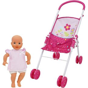 509 Crew Garden Doll 3-in-1 Feed n Swing Combo Play Set - Kids Pretend Play, Converts to Highchair, Swing, & Carrier, Ages 3+