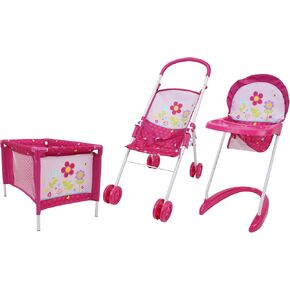 مجموعة لعب كومبو 509 Crew Garden Doll 3 في 1 من Feed n Swing - لعب تظاهري للأطفال، تتحول إلى كرسي مرتفع، وأرجوحة، وحاملة، للأعمار من 3 سنوات فما فوق in Kuwait