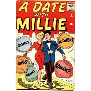 A Date With Millie #1 1959-Atlas-Dan DeCarlo-Chili-paper dolls-fashion in Kuwait