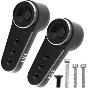 2Pcs ShareGoo Aluminum RC Servo Arm 15T Mini Servo Horns Compatible with ES08MA II Servo Upgrade Parts (Black)
