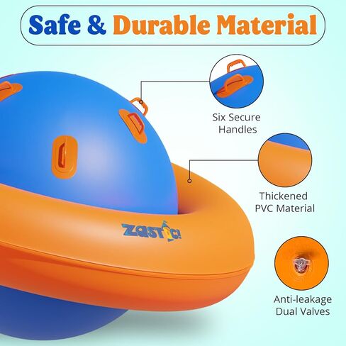قبة هزازة روك إت عملاقة قابلة للنفخ بطول 8 أقدام مع مضخة كهربائية - 88 بوصة طول × 88 بوصة عرض × 43.75 بوصة ارتفاع - حارس هزاز على شكل قبة توازن قابل للنفخ - حارس هزاز عملاق قابل للنفخ في الفناء الخلفي على شكل قبة in Kuwait
