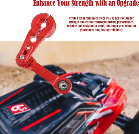 ذراع قرن مؤازر من الألومنيوم 25t لمحطة RC مع وصلات توجيه ثابتة لأجزاء ترقية 1/8 ARRMA لـ 1/8 KRATON Typhon Talion Outcast Notorious 6S 1/7 ARRMA Infraction Felony Limitless Mojave 6S in Kuwait