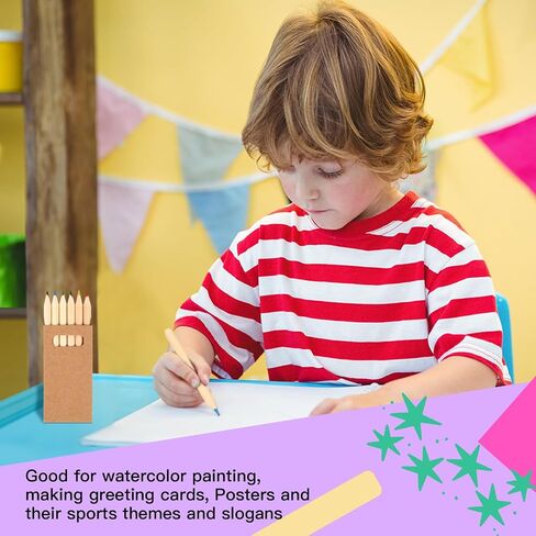 Faccito 100 Packs Mini Colored Pencils Bulk for Kids, 6 Colors in Kuwait
