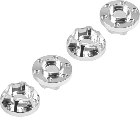 مجموعة تمديد محور العجلة المعدنية Vgoohobby RC 12 مم متوافقة مع حافة العجلة المحورية 1.9/2.2 بوصة SCX10 Traxxas TRX4 D90 1/10 RC الزاحف (12 مم، أسود) in Kuwait