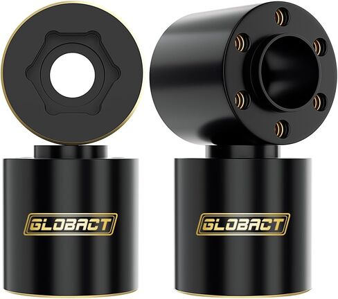 أوزان نحاسية من GLOBACT 12 مم محور سداسي ممتد محاور 78 جرام موازنة لـ 1/10 Trx4 Trx6 محوري SCX10 II III Redcat GEN7 GEN8 1.9 بوصة 2.2 بوصة أجزاء ترقية إطارات العجلات (4 قطع 9 مم) in Kuwait