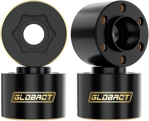 أوزان نحاسية من GLOBACT 12 مم محور سداسي ممتد محاور 78 جرام موازنة لـ 1/10 Trx4 Trx6 محوري SCX10 II III Redcat GEN7 GEN8 1.9 بوصة 2.2 بوصة أجزاء ترقية إطارات العجلات (4 قطع 9 مم) in Kuwait