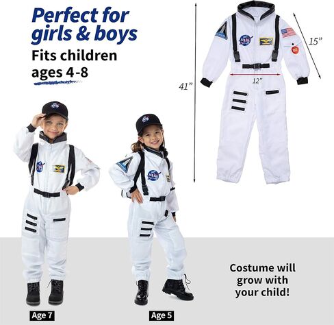 Born Toys 6-in-1 Kids' Dress Up & Pretend Play - Kids Costumes for Boys & Girls Ages 3-7 Washable Toddler Dress up Clothes w/Storage Box in Saudi Arabia