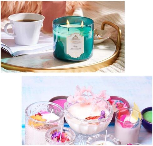 Harapu Cotton Candle Wick 8" Pre-Waxed Low Smoke Wick for Candle Making,Candle DIY, 50 Pcs in Kuwait