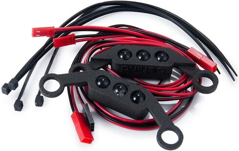 1/10th RC Bumper Lights Front & Rear LED Light Spotlight لـ 1:10 Traxxas Maxx WidMaxx Small X 89086-4 in Saudi Arabia