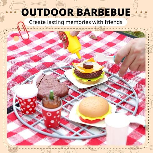 مجموعة ألعاب الطبخ 46 قطعة، مجموعة ألعاب المطبخ، مجموعة ألعاب شواء الشواء، لعبة الشيف الصغير، مجموعة ألعاب الشواء للأطفال، مجموعة لعب شواء تفاعلية in Kuwait