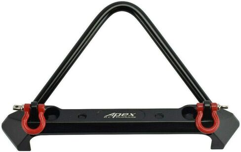 مصد أمامي معدني من Apex RC Products مع أغلال وأضواء - من أجل Traxxas TRX-4 / Axial SCX10 / II #4060 in Saudi Arabia