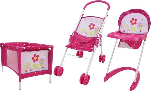 مجموعة لعب كومبو 509 Crew Garden Doll 3 في 1 من Feed n Swing - لعب تظاهري للأطفال، تتحول إلى كرسي مرتفع، وأرجوحة، وحاملة، للأعمار من 3 سنوات فما فوق in Saudi Arabia