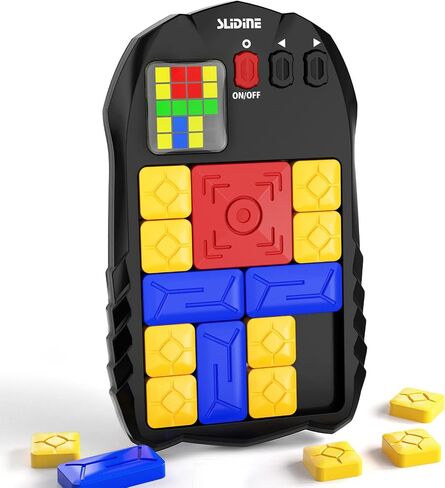 TEMI Super Slide Games Sliding Block Puzzle 500+ Level Slide Puzzle Game Travel Fidget Toys Handheld Games Console STEM Learning Games Brain Teaser Puzzles for All Ages in Saudi Arabia