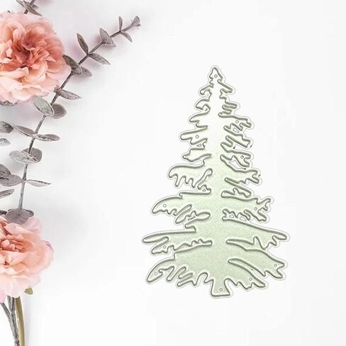 Light Green Christmas Tree Metal Cutting Dies Scrapbooking Stencil Die Cuts Card Embossing DIY Photo Album Template Mold Decoration Die-Cuts in Saudi Arabia