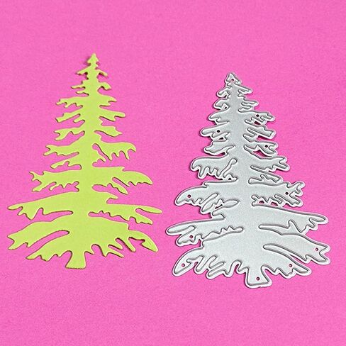 Light Green Christmas Tree Metal Cutting Dies Scrapbooking Stencil Die Cuts Card Embossing DIY Photo Album Template Mold Decoration Die-Cuts in Saudi Arabia