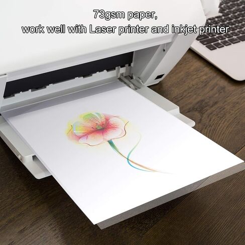 FEPITO 50 Sheets Vellum Paper 8.5 x 11 Inches Translucent Sketching and Tracing Paper Clear Paper for Sketching Tracing Drawing Animation in Kuwait