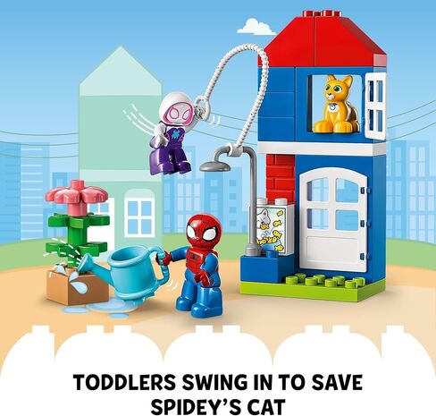 LEGO DUPLO Marvel Spider-Man’s House 10995, Spiderman Toy for Toddlers, Boys, and Girls, Spidey and His Amazing Friends Super Hero Set in Saudi Arabia