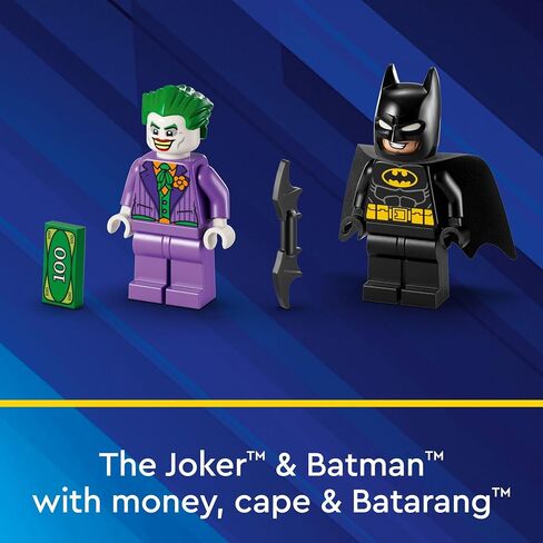 LEGO DC Batmobile Pursuit: مجموعة لعب Batman vs. The Joker 76264 DC Super Hero القابلة للبناء، سريعة وممتعة لبناء لعبة Batmobile مع إمكانيات لعب لا نهاية لها، لعبة سيارة باتمان للأطفال من سن 4 سنوات فما فوق in Saudi Arabia