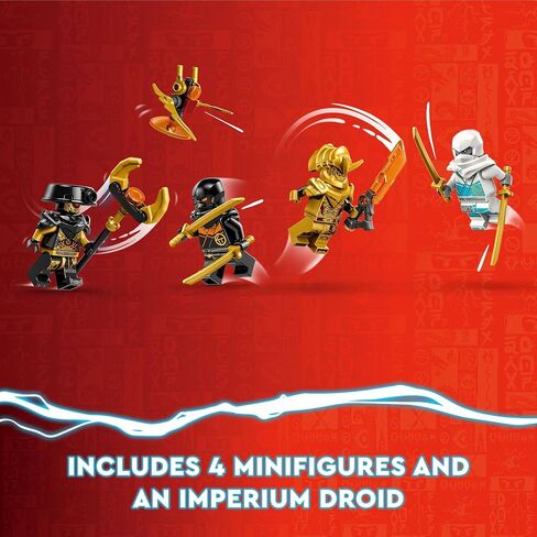 LEGO NINJAGO Zane’s Dragon Power Spinjitzu Race Car 71791 Building Toy Set, Features a Ninja Car, 2 Hover Flyers, Dragon Toy, and 4 Minifigures, Gift for Kids Aged 7+ in Saudi Arabia