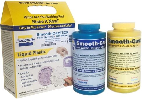 Smooth-Cast 320 - بلاستيك سائل أبيض أوف وايت، منخفض اللزوجة للغاية - وحدة جالون in Kuwait