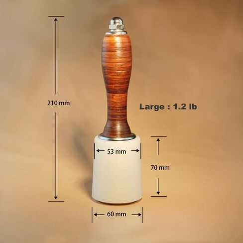 OWDEN Leather Carving Hammer,Nylon Mallet for Leather Craft Working (1.0Lb) in Kuwait