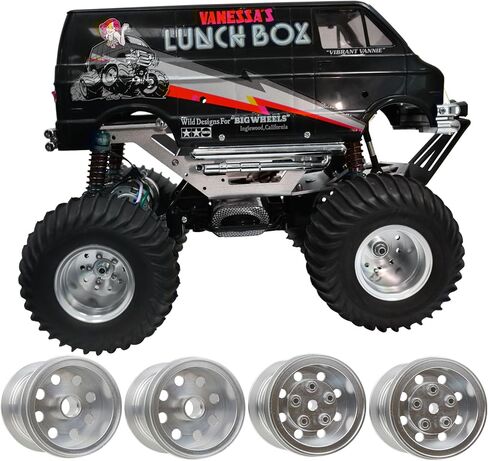 HOBOHY CW01 الألومنيوم محور عجلات أمامي وخلفي الحافات ل Tamiya CW-01 الهيكل صندوق الغداء 1/12 نموذج الإطارات الكبيرة RC قطع غيار السيارات in Saudi Arabia