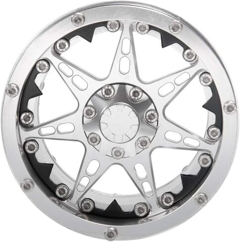 مجموعة إطارات عجلات معدنية من الخرز Que-T مقاس 2.2 بوصة لزاحف RC 1/10 TRX4 SCX10 90046 حزمة من 4 قطع (أزرق وأسود) in Kuwait