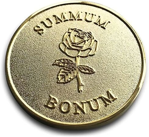 عملة سومموم بونوم من ستويك ستور يو كيه - معدن نحاسي مطلي بالرمل - عملة تذكيرية بلون ذهبي - رواقية/ميدالية in Kuwait