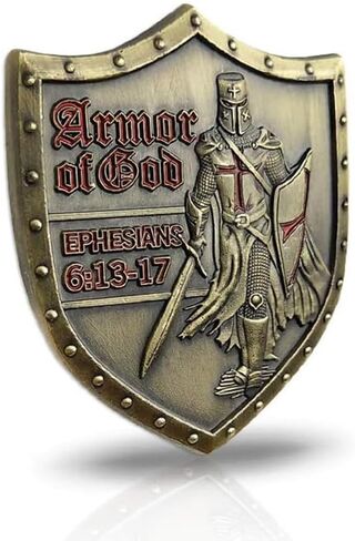 ضع على عملة تحدي درع الله بالكامل أفسس 6: 13-17 مجموعة عملات تذكارية ثلاثية الأبعاد in Kuwait