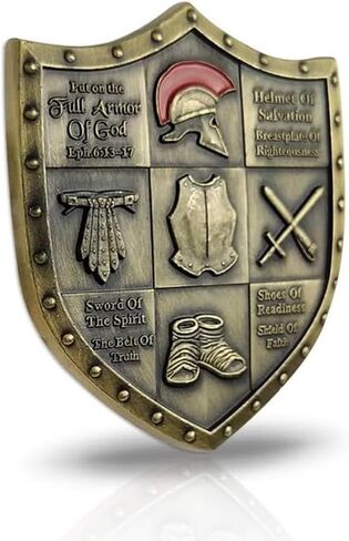 ضع على عملة تحدي درع الله بالكامل أفسس 6: 13-17 مجموعة عملات تذكارية ثلاثية الأبعاد in Kuwait