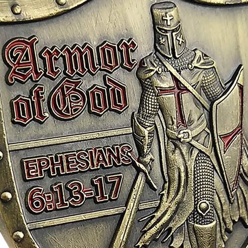 ضع على عملة تحدي درع الله بالكامل أفسس 6: 13-17 مجموعة عملات تذكارية ثلاثية الأبعاد in Kuwait