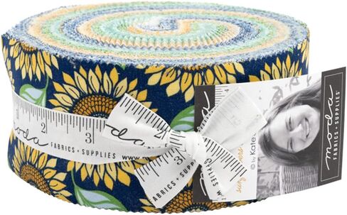 Kate Spain Sunflowers in My Heart Jelly Roll 40 2.5-inch Strips Moda Fabrics 27320JR in Saudi Arabia