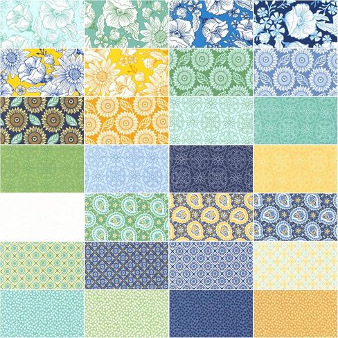 Kate Spain Sunflowers in My Heart Jelly Roll 40 2.5-inch Strips Moda Fabrics 27320JR in Saudi Arabia