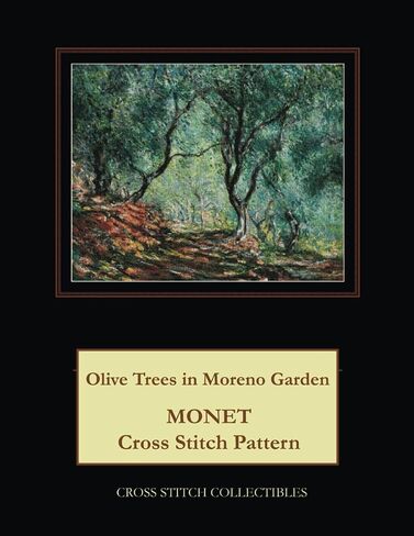 Olive Trees in Moreno Garden: Monet Cross Stitch Pattern in Saudi Arabia