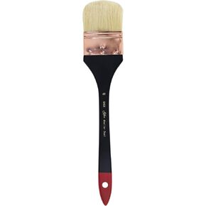 Silver Brush Limited 5403-30 Silver Atelier Oval Hog Bristle Mottler Brush, Size 30, Extra Long Handle in Kuwait