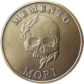 عملة تذكار موري تذكار فيفير عملة جمجمة وساعة رملية عملة تحدي عملة عملات جديدة هدية للممارسة الرواقية اليومية in Kuwait