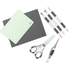 Sizzix Paper Sculpting Kit , Scrapbooking, Cardmaking, Papercraft & Home Décor Accessories, 10 Piece Set, Multi Color, One Size, Plastic & Metal, Grey