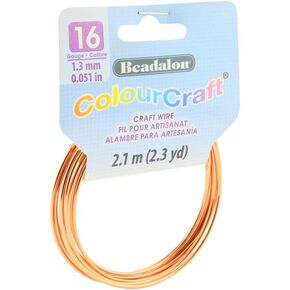 Beadalon ColourCraft Wire, 16 Gauge / 1.30 mm, Tarnish Resistant Silver Plated, 7.3 m, 8 yd Spool