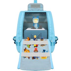 Carrying Case for Tonies Figures and Box, Storage Bag for Toniebox Accessories, Organizer for Tonies Starter Set Characters Headphones, Blue