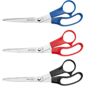 Westcott Buero 10 inch Scissor - Assorted Colours (Set of 3)