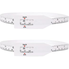 قطعتان من شريط قياس بهلوان فراغات التسامي، جهاز قياس العرض الدقيق من البلاستيك، شريط قياس أبيض لقياس محيط الكوب، شريط سنتيمتر يستخدم لملحقات التسامي بالضغط الحراري للفرن in Kuwait