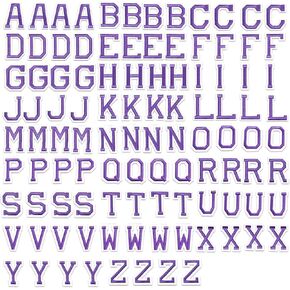 J.CARP 52 قطعة من رقعات الحروف الأبجدية السوداء من A إلى Z، يمكن كيها على الحروف للملابس والقبعات والأحذية وحقائب الظهر وحقائب اليد والجينز والسترات وما إلى ذلك. in Kuwait