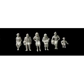 Walthers, Inc. Sitting Figures Unpainted Pkg(72) Toy