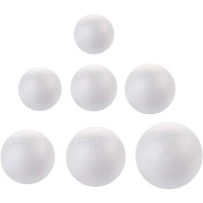 DIYASY 8’ Large White Foam Balls,2 Pack Giant Foam Balls,Smooth Solid Craft Balls for Christmas DIY Ornaments.