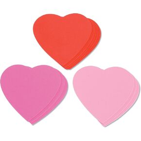 Darice Foam Shapes Embellishments, Hearts, 12-Pieces