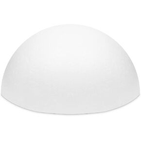 White Half Sphere Foam Ball for DIY Crafts, Large Hollow Dome for Art Supplies (11.4 x 6 in) in Saudi Arabia