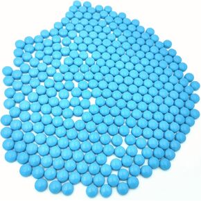 1/2 inch Mini Round Jade Mosaic Tiles, 1.1LB Circel Glass Mosaic Pieces for DIY Craft,Flowerpots, Vases, Cups, Garden Decor Mosaic Making Supplies (Iridescent Orange)